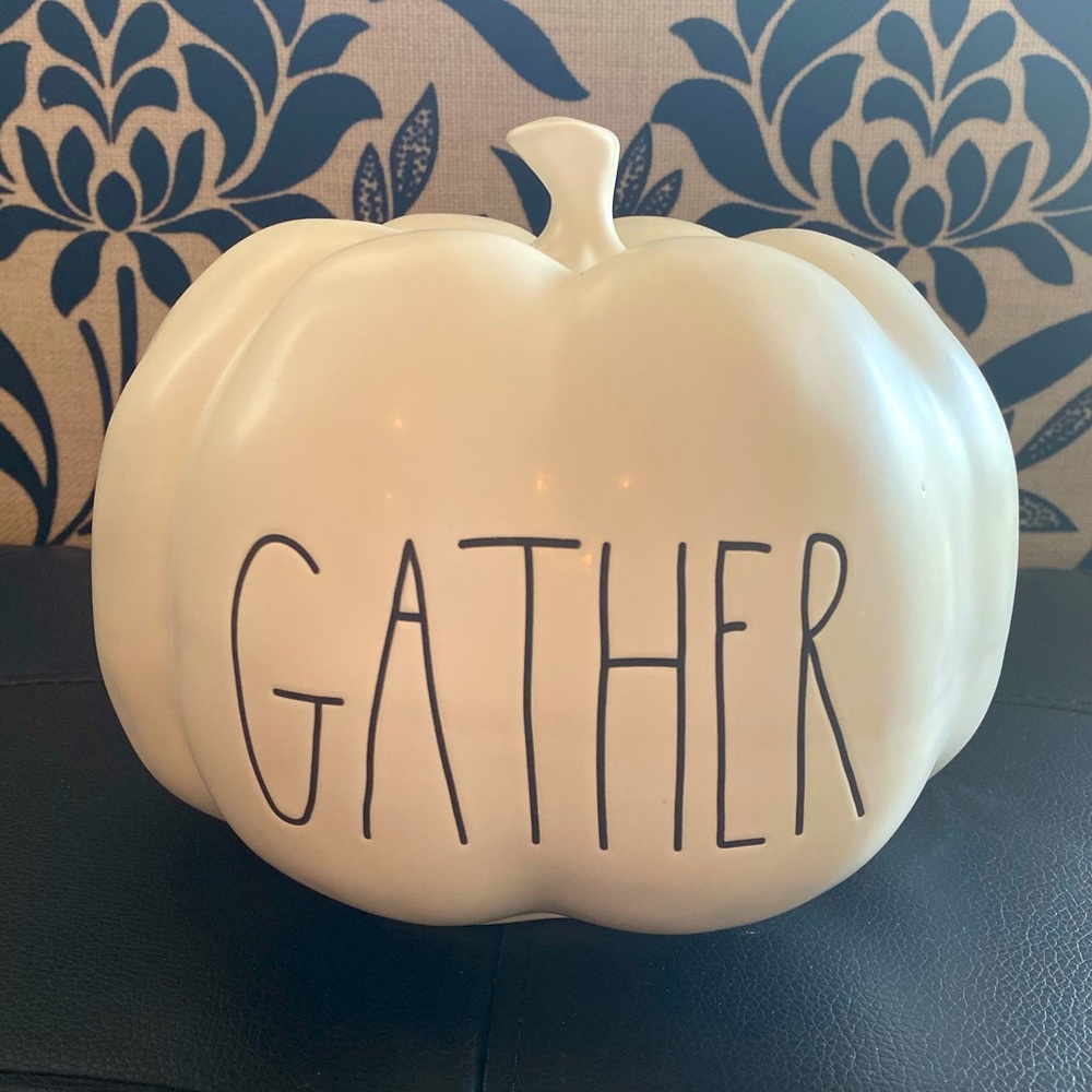 Rae Dunn Large GATHER Pumpkin